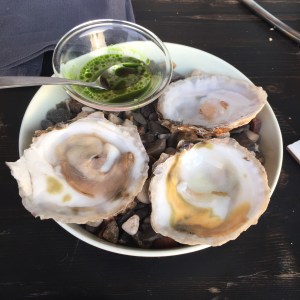 plate of oysters
